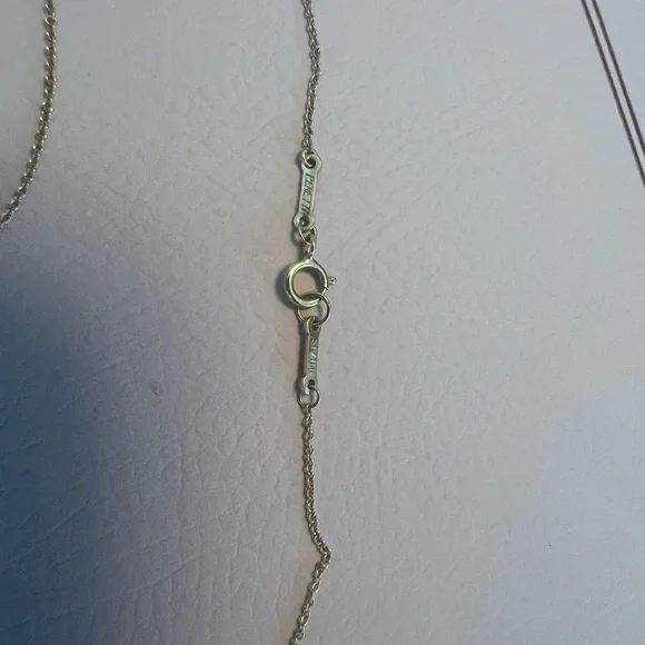 Tiffany & Co. Elsa Peretti Yellow Gold 'K' Necklace - Picture 7 of 7